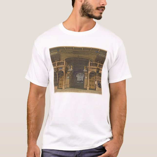 Interior of the Bodleian Library, illustration fro T-Shirt (Front)