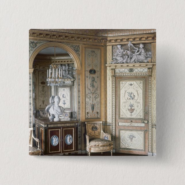Interior of the boudoir of Marie Antoinette Button (Front)