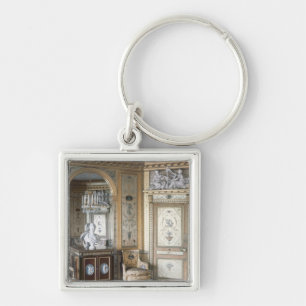 Interior of the boudoir of Marie Antoinette Keychain