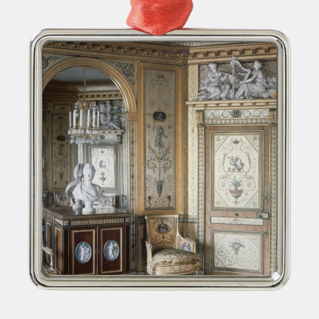 Interior of the boudoir of Marie Antoinette Metal Ornament (Front)