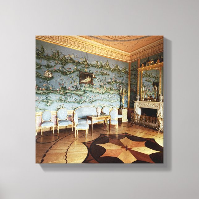 Interior of the Chinese Blue Drawing Room Canvas Print (Front)