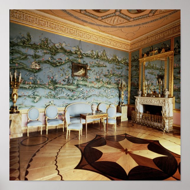 Interior of the Chinese Blue Drawing Room Poster (Front)