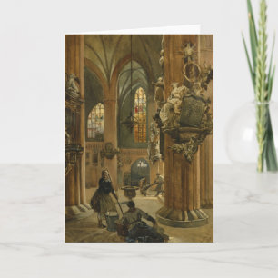 Interior of the Church of St. Nicholas, Berlin Holiday Card