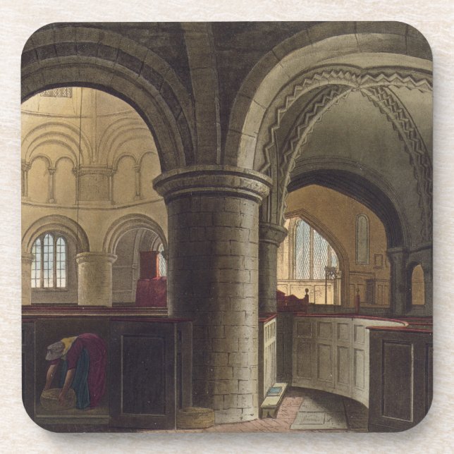 Interior of the Church of the Holy Sepulchre, Camb Coaster (Front)