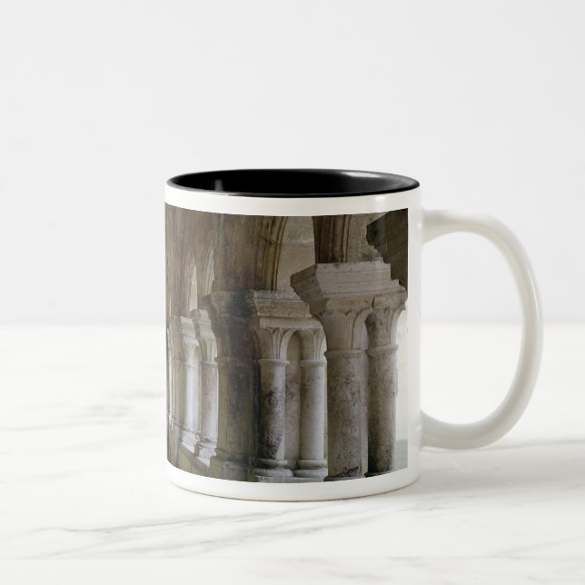 Interior of the cloister 2 Two-Tone coffee mug (Right)