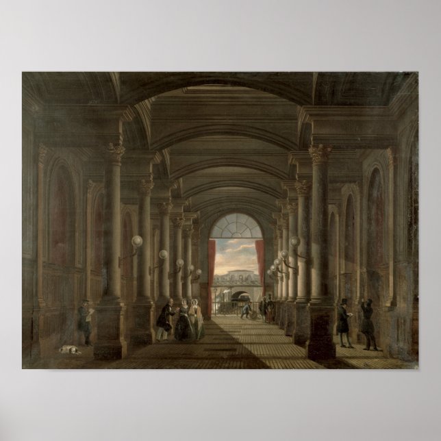 Interior of the Gare Saint-Lazare Poster (Front)