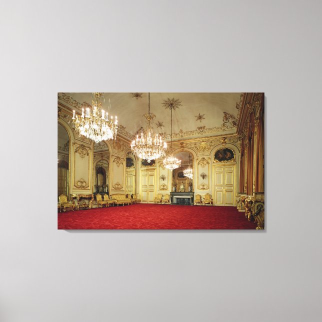 Interior of the Grand Salon Canvas Print (Front)