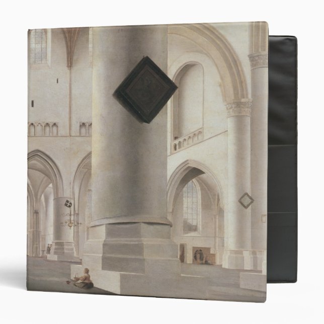 Interior of the Grote Kerk, Amsterdam, c.1637 3 Ring Binder (Front/Inside)