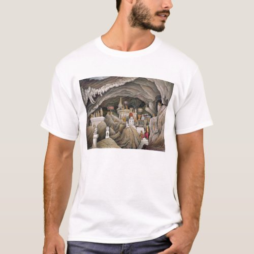 Interior of the grotto of Nam Hou Laos from Atl T_Shirt