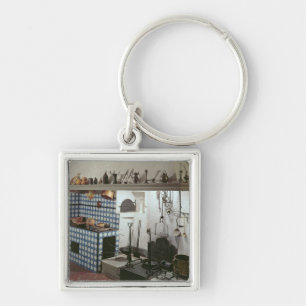 Interior of the kitchen of the Hotel de Cabris Keychain