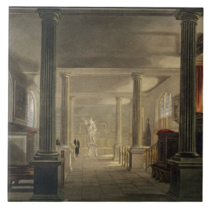 Interior of the Law School, Cambridge, from 'The H Ceramic Tile