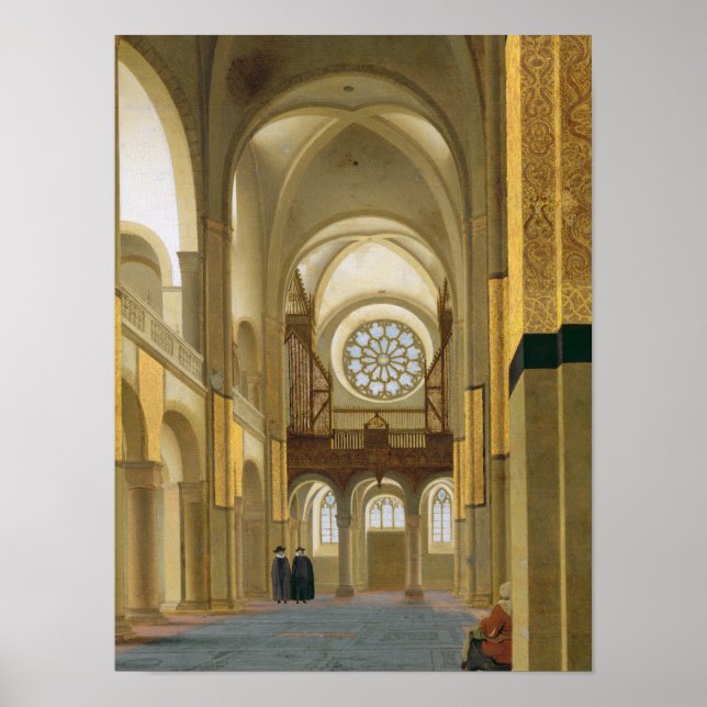 Interior of the Marienkirche in Utrecht, 1638 Poster (Front)