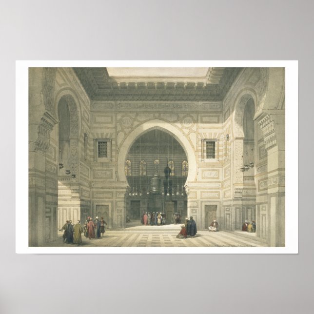 Interior of the Mosque of Sultan Hasan, Cairo, fro Poster (Front)