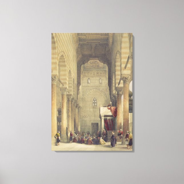 Interior of the Mosque of the Metwalys, Cairo, fro Canvas Print (Front)