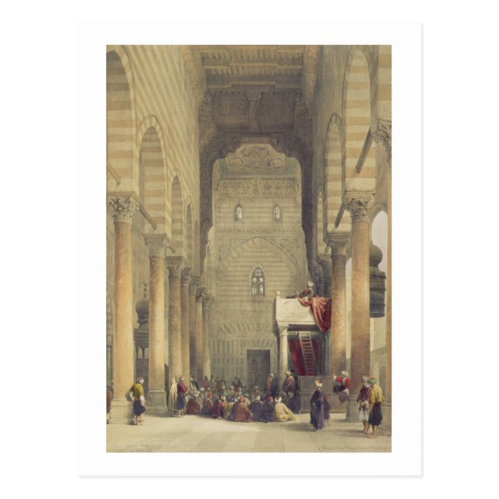 Interior of the Mosque of the Metwalys, Cairo, fro Postcards