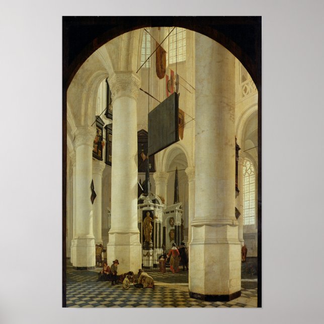 Interior of the Nieuwe Kerk Poster (Front)