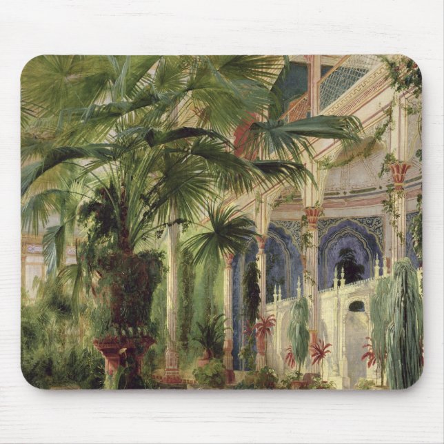 Interior of the Palm House at Potsdam, 1833 Mouse Pad (Front)