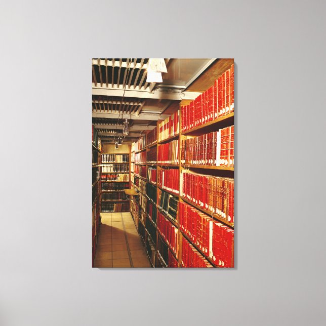 Interior of the printed material store canvas print (Front)