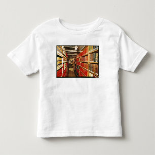 Interior of the printed material store toddler t-shirt