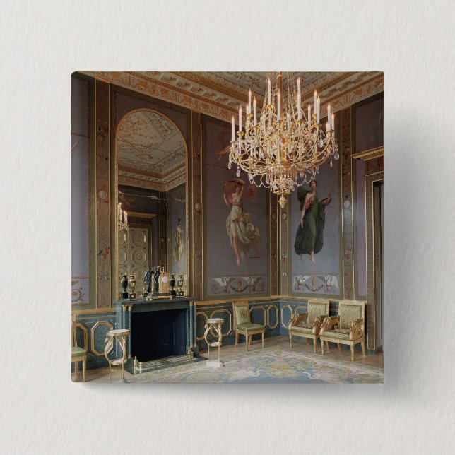 Interior of the Salon de Musique Pinback Button (Front)