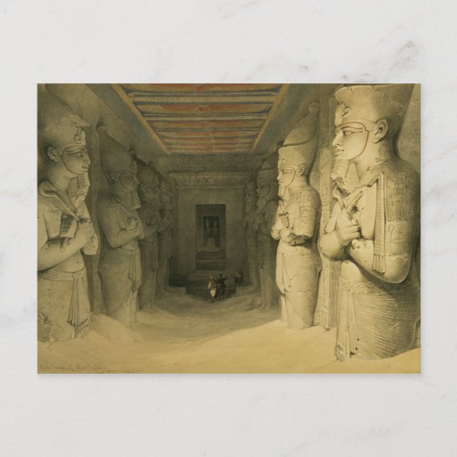 Interior of the Temple of Abu Simbel, from "Egypt Postcard (Front)