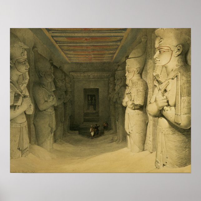 Interior of the Temple of Abu Simbel, from "Egypt Poster (Front)