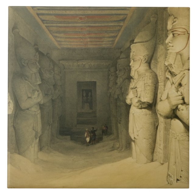 Interior of the Temple of Abu Simbel, from "Egypt Tile (Front)