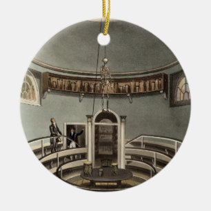 Interior of the Theatre of Anatomy, Cambridge, fro Ceramic Ornament