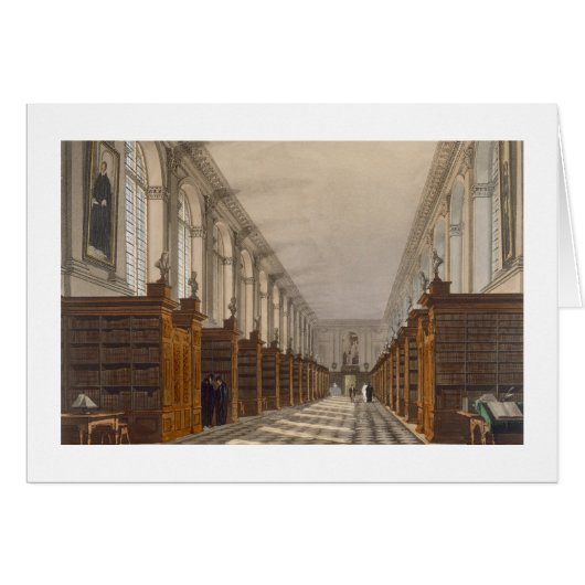 Interior of Trinity College Library, Cambridge, fr Cards (Front Horizontal)