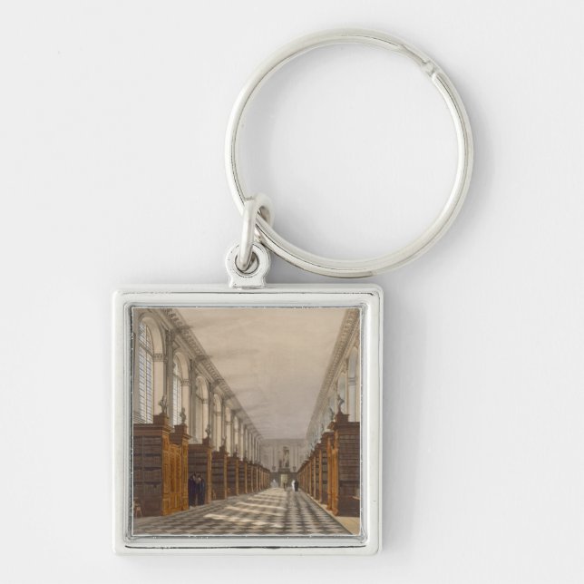 Interior of Trinity College Library, Cambridge, fr Keychain (Front)