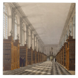 Interior of Trinity College Library, Cambridge, fr Tile