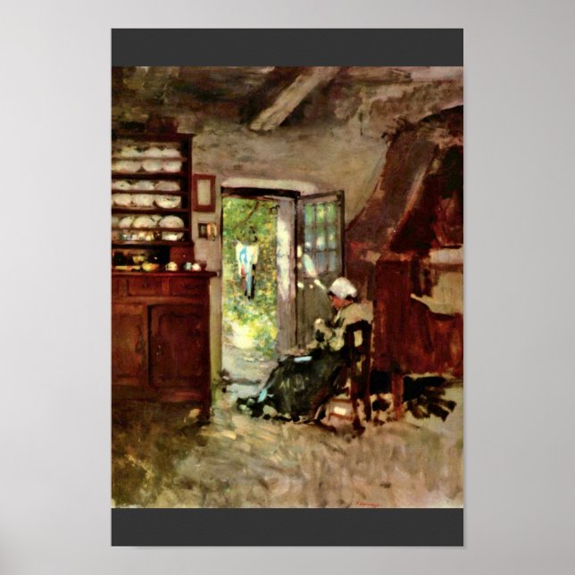 Interior Of Vitre By Grigorescu Nicolae Poster (Front)