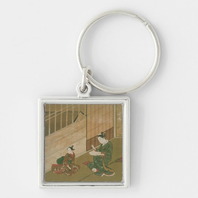 Interior scene, c.1730 keychain (Front)