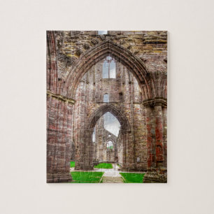 Interior View of Ancient Tintern Abbey Wales, UK Jigsaw Puzzle