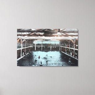 Interior View of Nerides Salt Water Baths Canvas Print