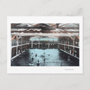 Interior View of Nerides Salt Water Baths Postcard