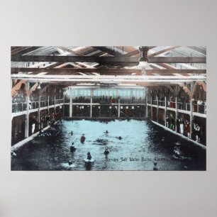 Interior View of Nerides Salt Water Baths Poster