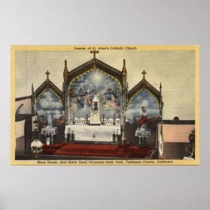 Interior View of St. Anne's Church Poster