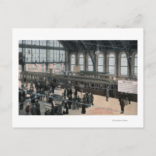 Interior View of Sullivan Square Station Postcard