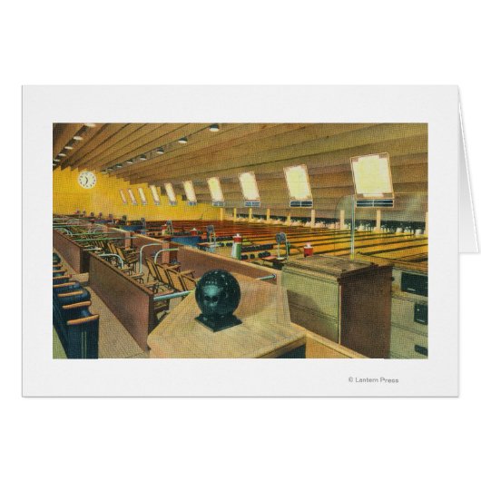Interior View of Sunset Bowling Center 2 Cards (Front Horizontal)
