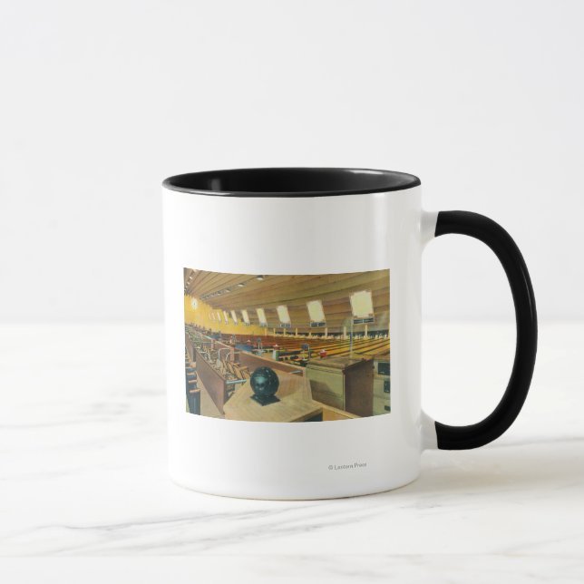 Interior View of Sunset Bowling Center 2 Mug (Right)