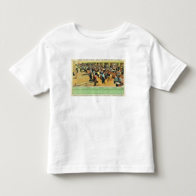 Interior View of Sunset Bowling Center Toddler T-shirt (Front)