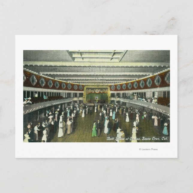 Interior View of the Casino Ball Room Postcard (Front)