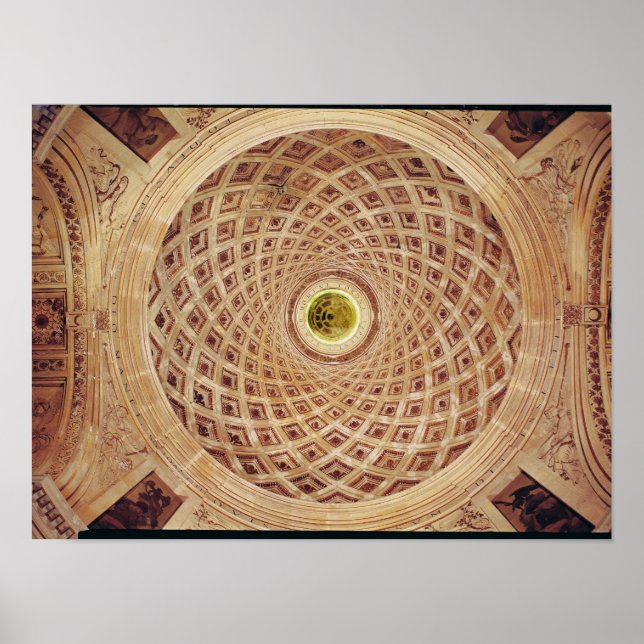 Interior view of the cupola in the chapel poster (Front)