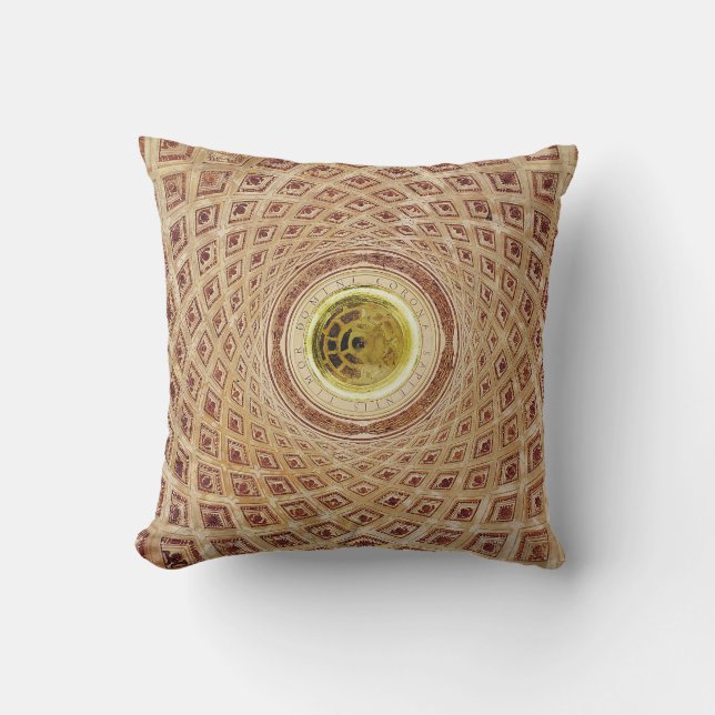 Interior view of the Cupola in the Chapel Throw Pillow (Front)