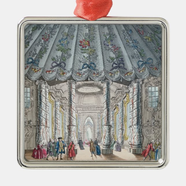 Interior View of the elegant music room Metal Ornament (Front)