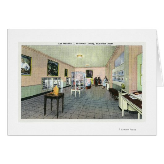 Interior View of the FDR Library, Exhibition Cards (Front Horizontal)