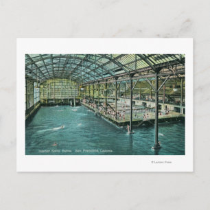 Interior View of the Indoor Sutro Baths Postcard