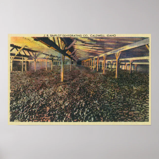 Interior View of the JR Simplot Dehydrating Co Poster | Zazzle