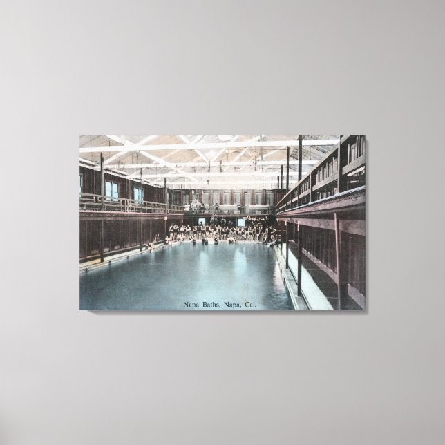 Interior View of the Napa BathsNapa, CA Canvas Print (Front)